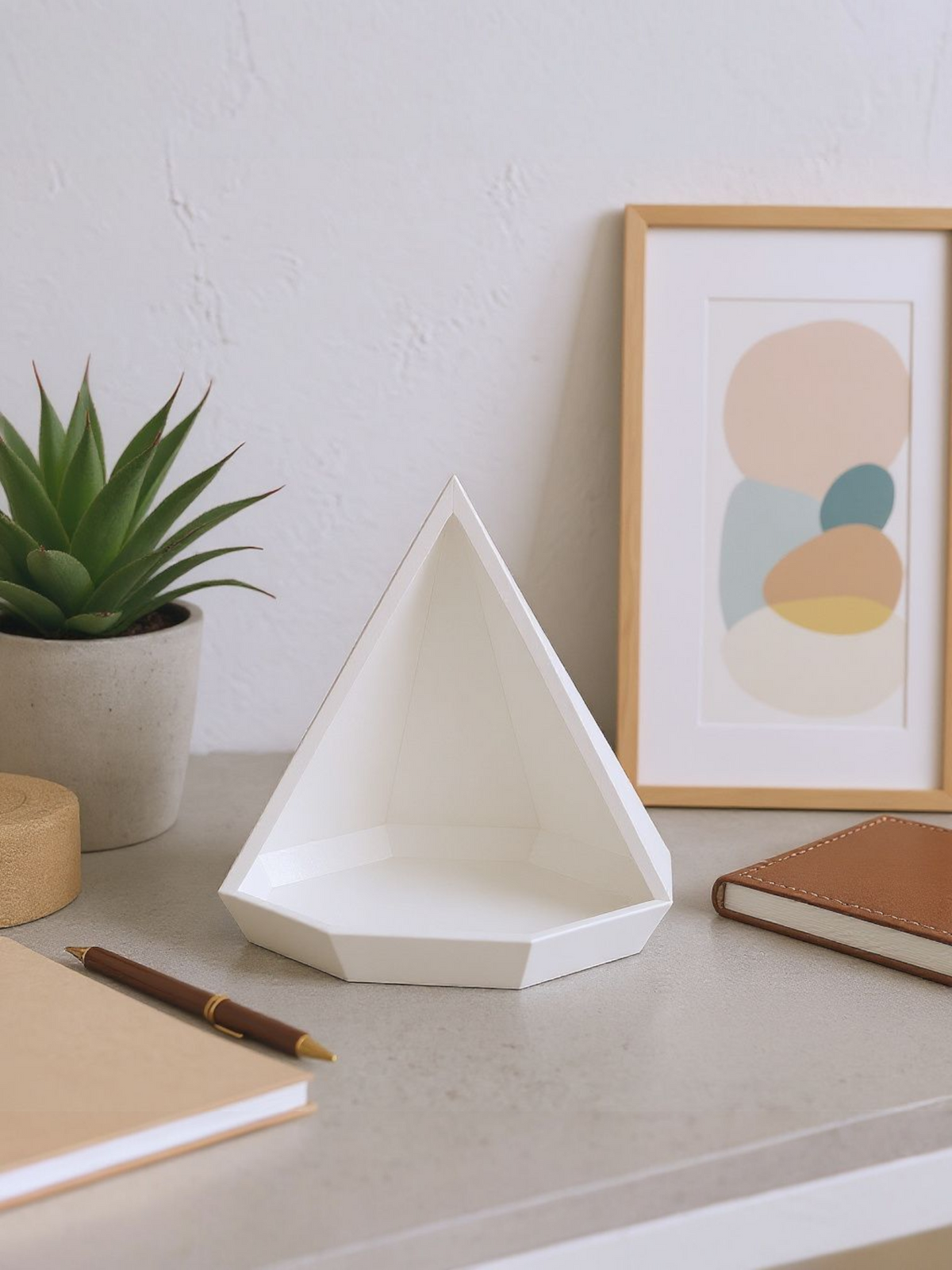 Geometric Pyramid Trinket Tray