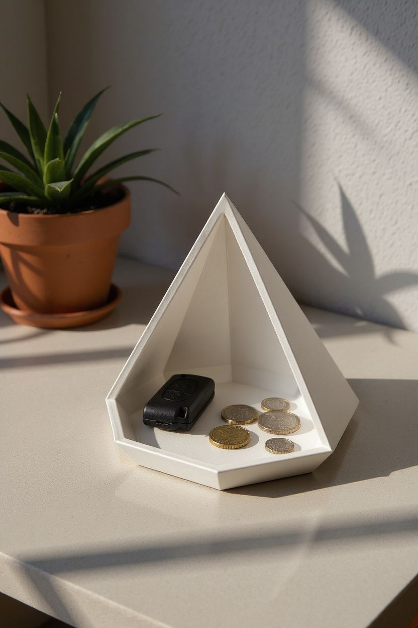 Geometric Pyramid Trinket Tray