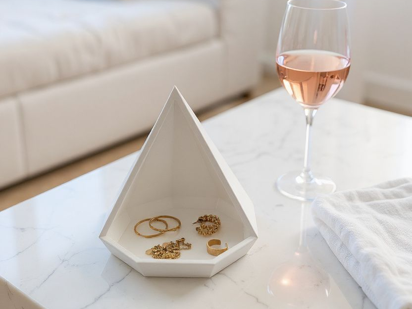 Geometric Pyramid Trinket Tray