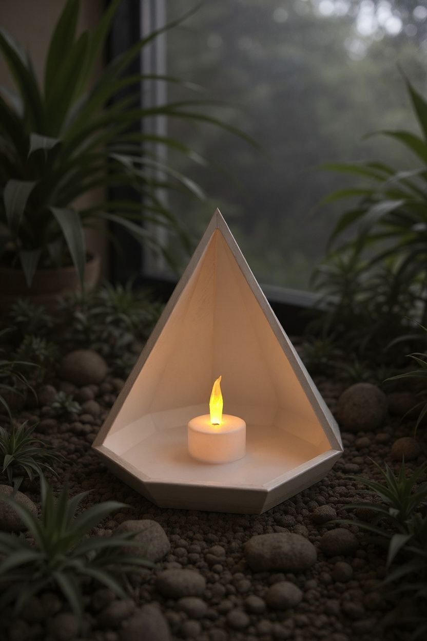 Geometric Pyramid Trinket Tray
