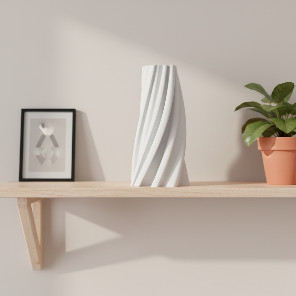 Modern Spiral Twist Vase