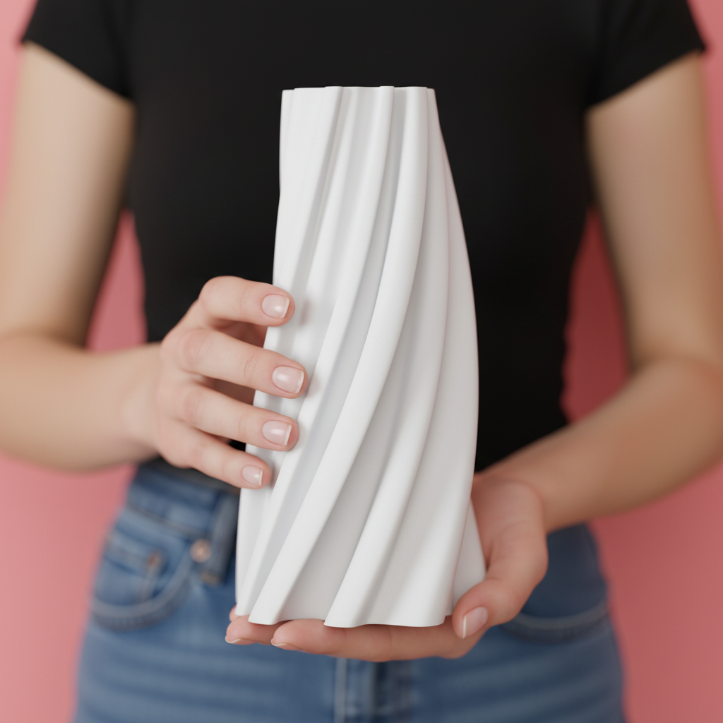 Modern Spiral Twist Vase