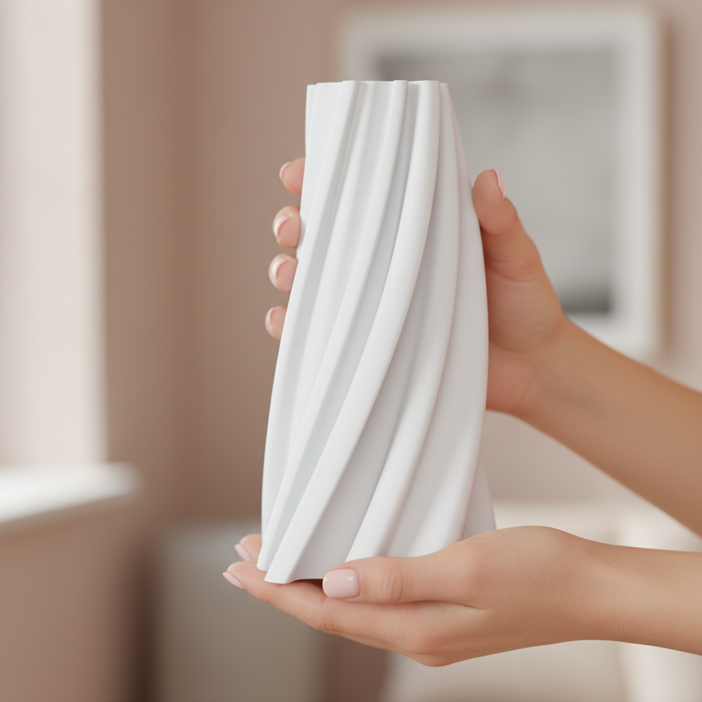 Modern Spiral Twist Vase