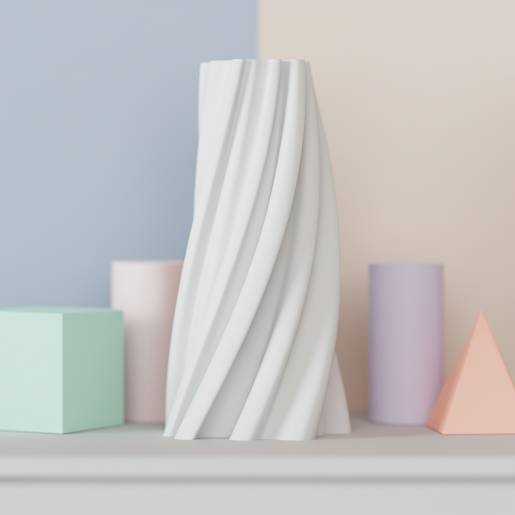 Modern Spiral Twist Vase