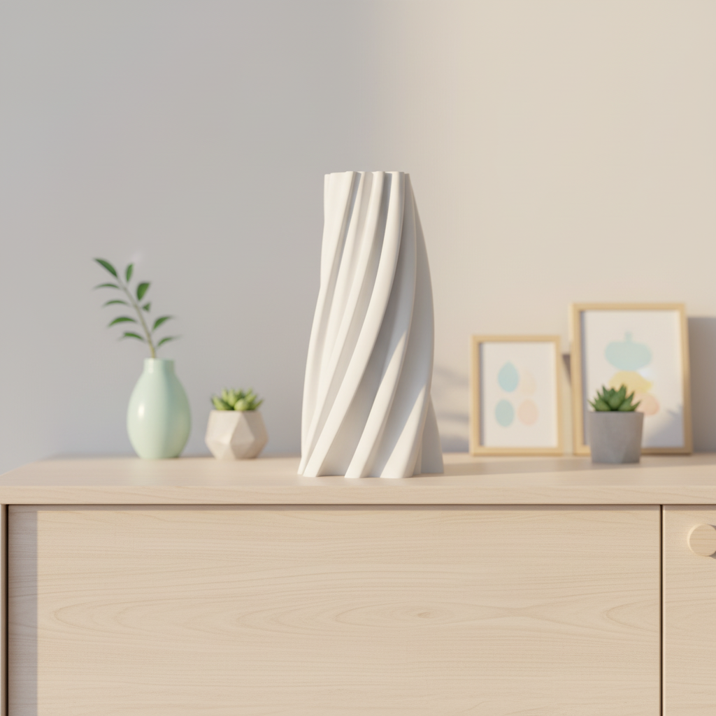 Modern Spiral Twist Vase