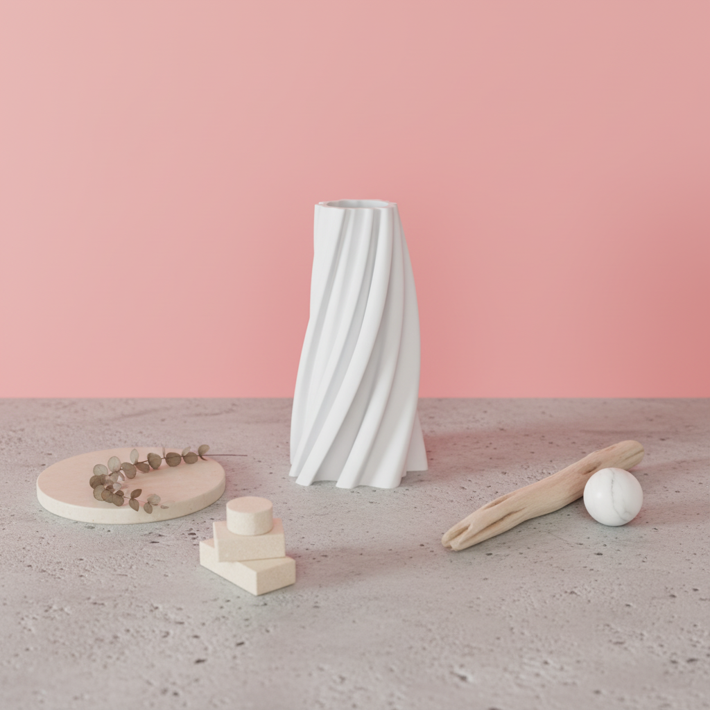 Modern Spiral Twist Vase