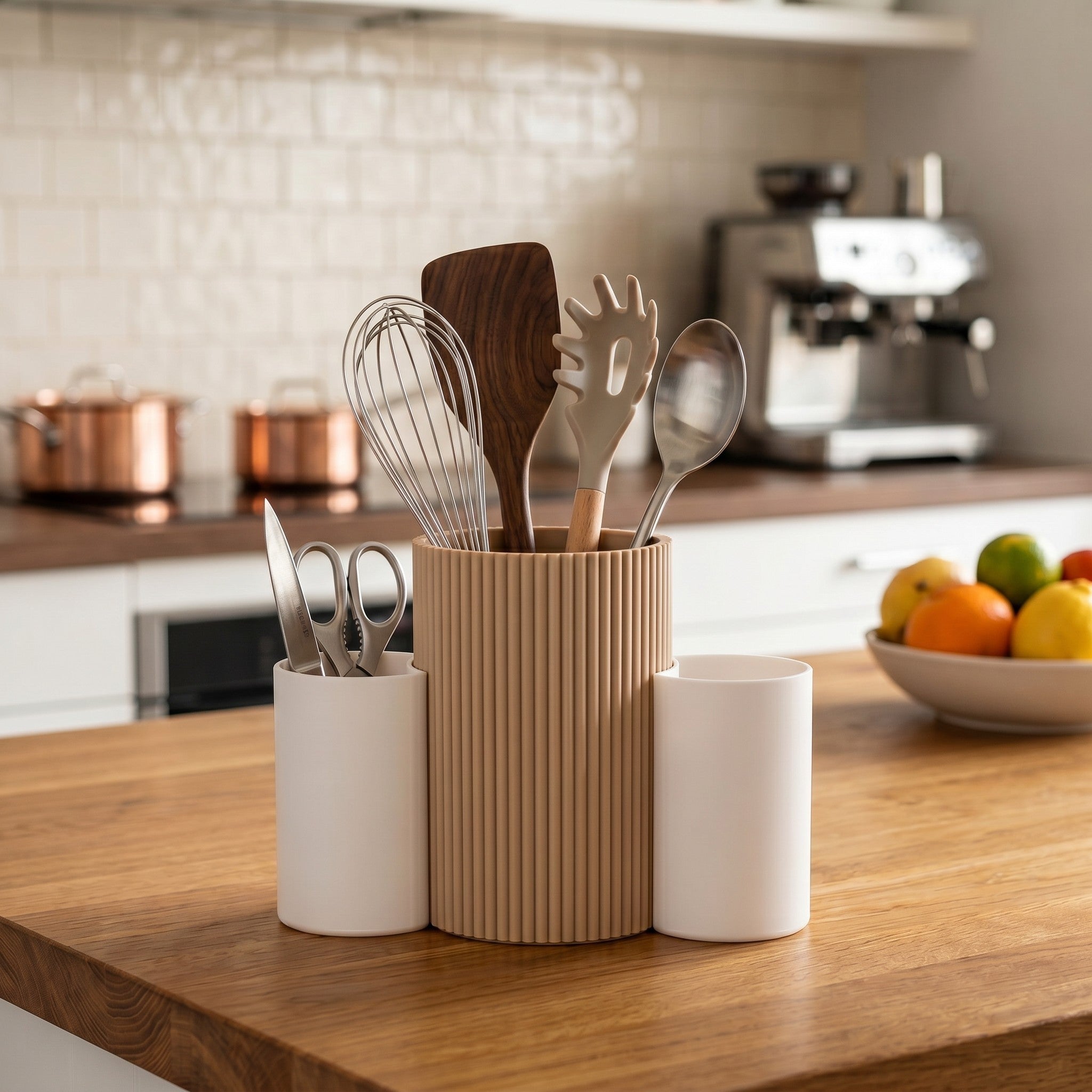 Three-Cup Combo – Kitchen Utensil Caddy