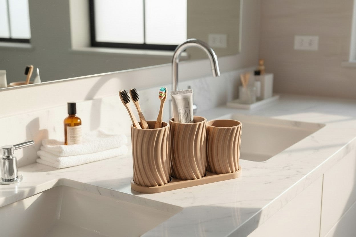 Toothbrush holder set "Little Family"