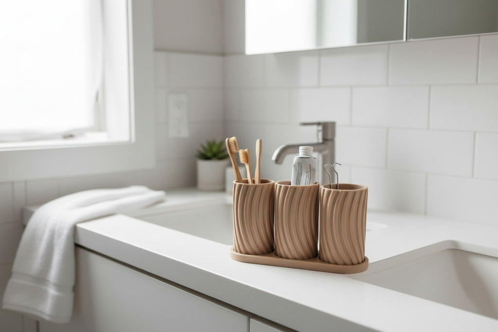 Toothbrush holder set "Little Family"