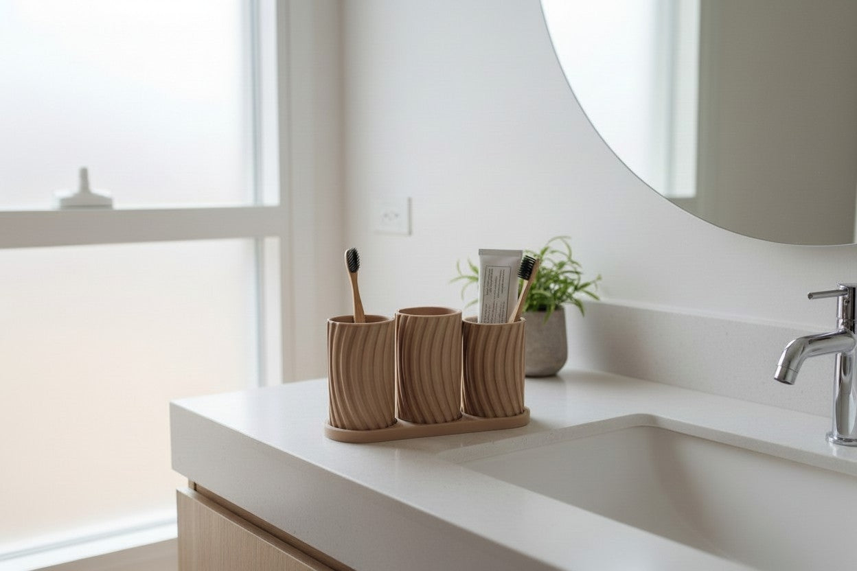 Toothbrush holder set "Little Family"