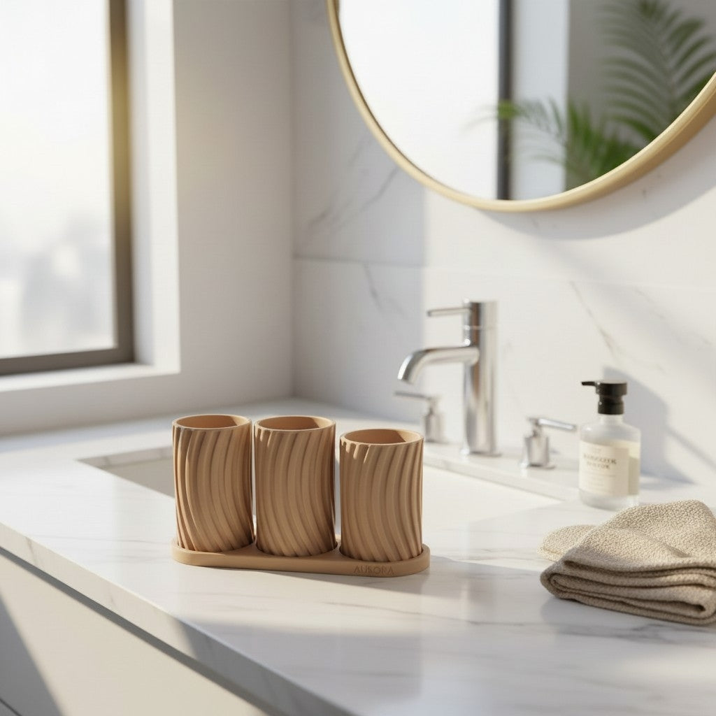Toothbrush holder set "Little Family"