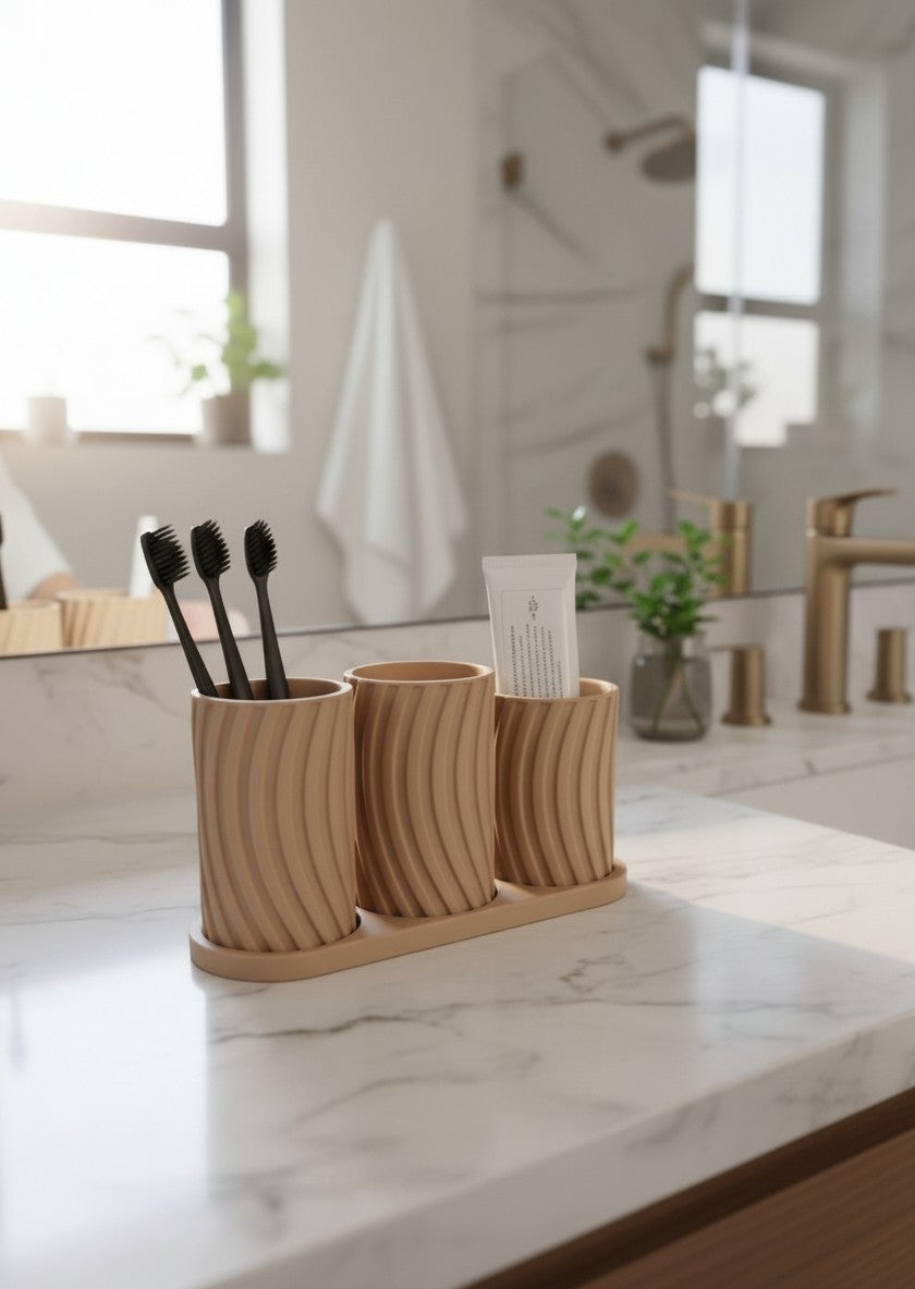 Toothbrush holder set "Little Family"