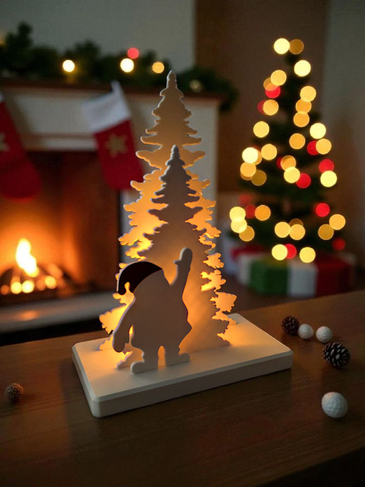 Santa Claus tree scene product shot 7