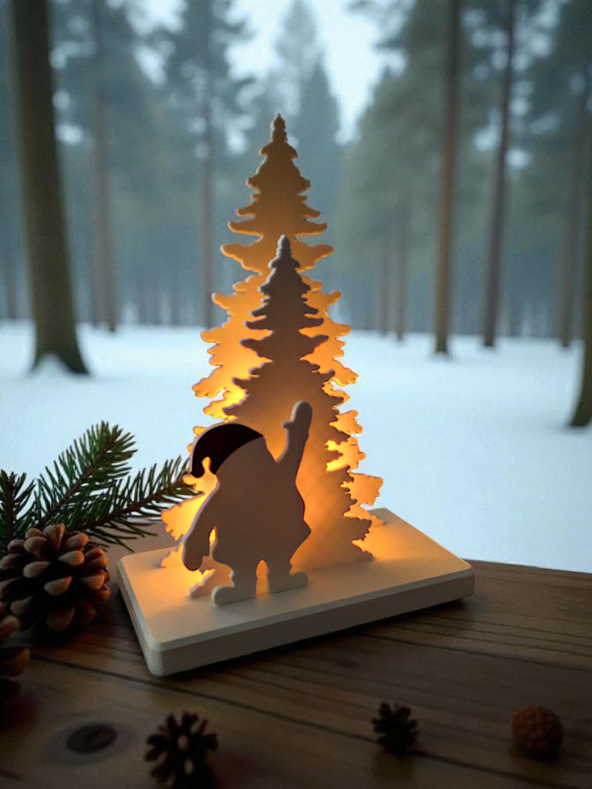 Santa Claus tree scene product shot 10