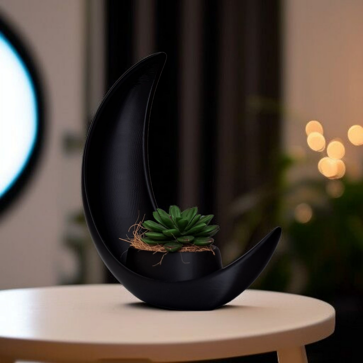 Decorative Crescent Moon Planter
