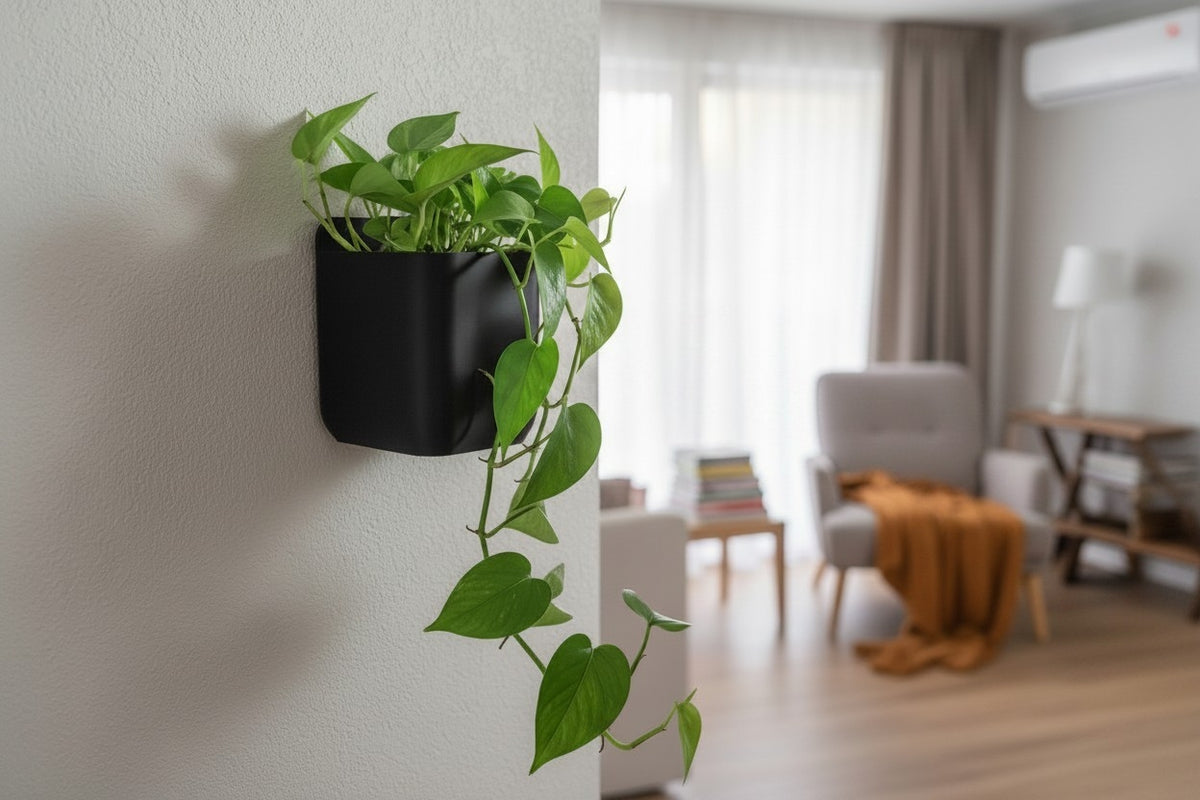 Minimalist Wall-Mounted Planter — Rectangular Indoor & Outdoor Plant Pot