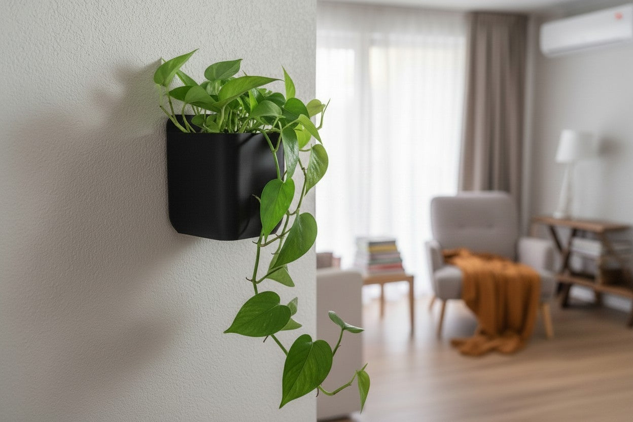 Minimalist Wall-Mounted Rectangular Planter