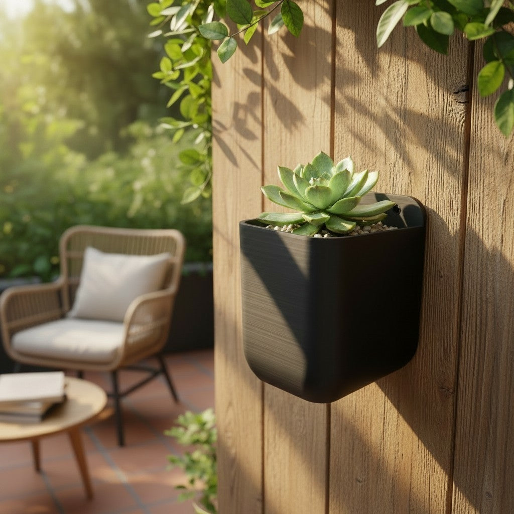 Minimalist Wall-Mounted Rectangular Planter