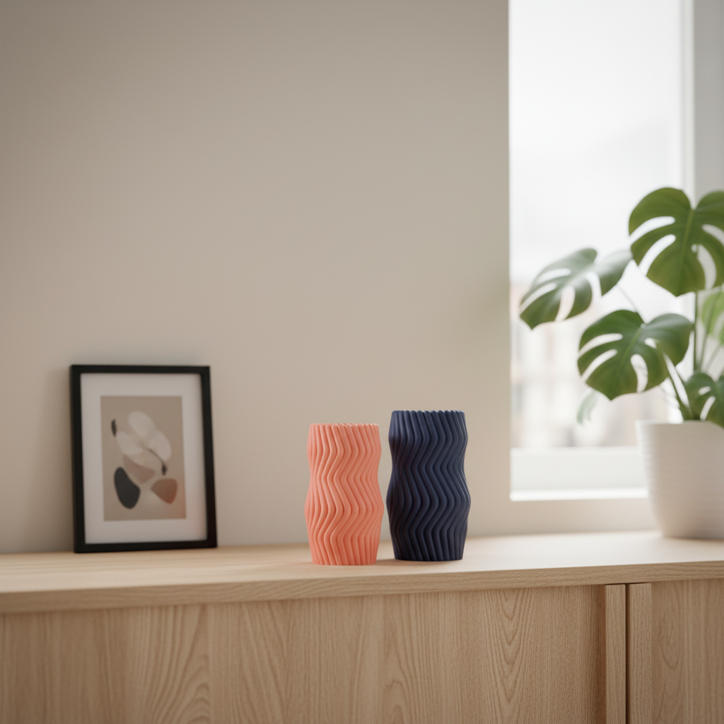 Wavy Twist Vase Set