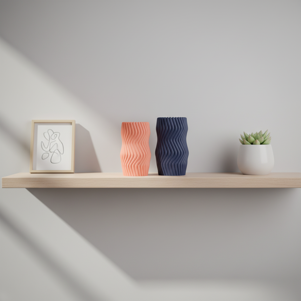 Wavy Twist Vase Set
