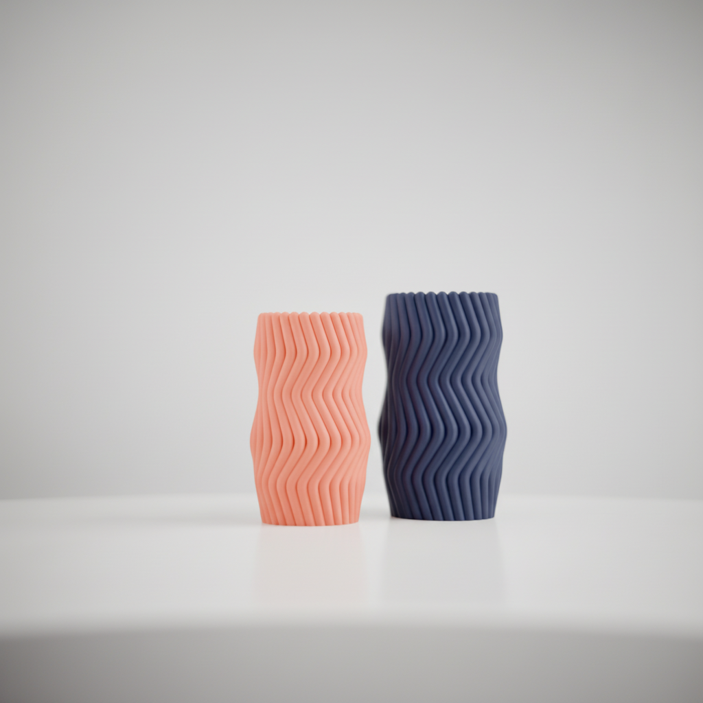 Wavy Twist Vase Set