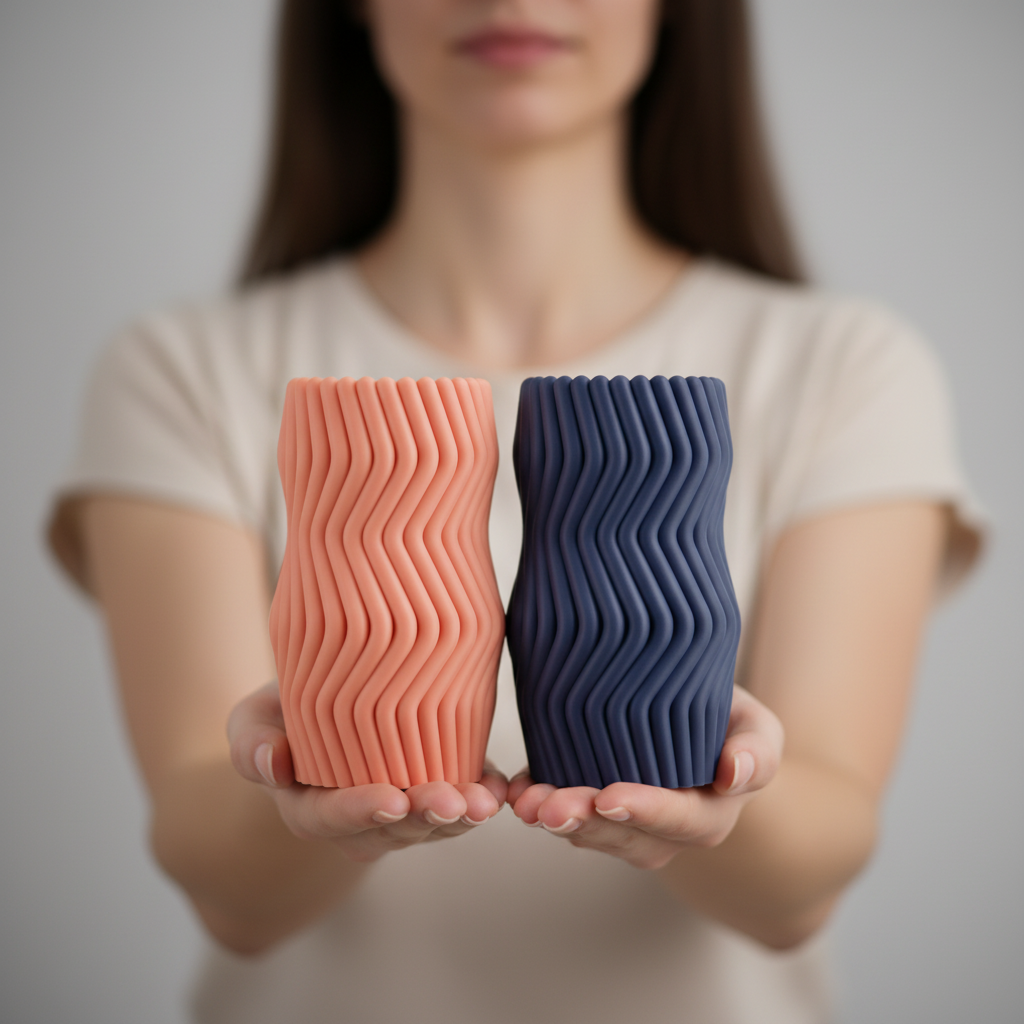 Wavy Twist Vase Set