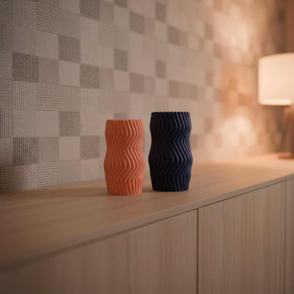 Wavy Twist Vase Set