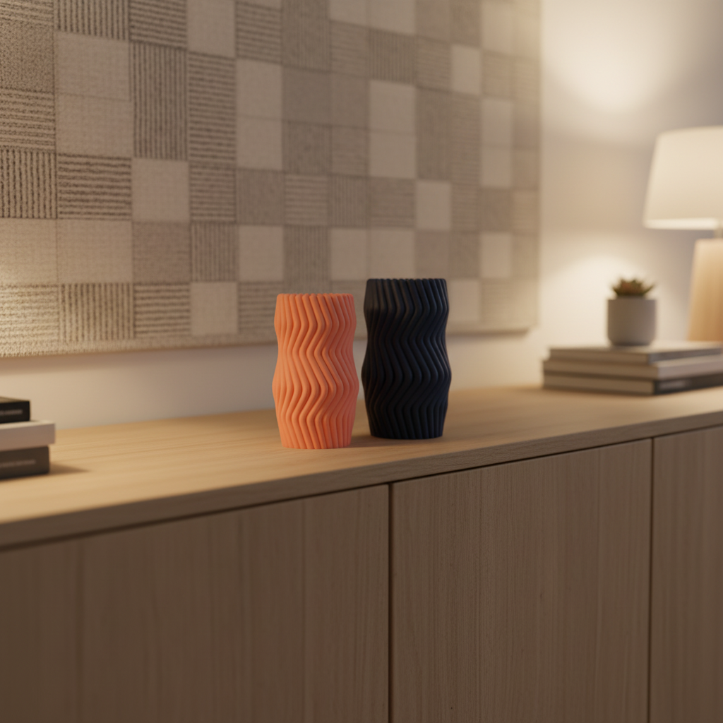 Wavy Twist Vase Set