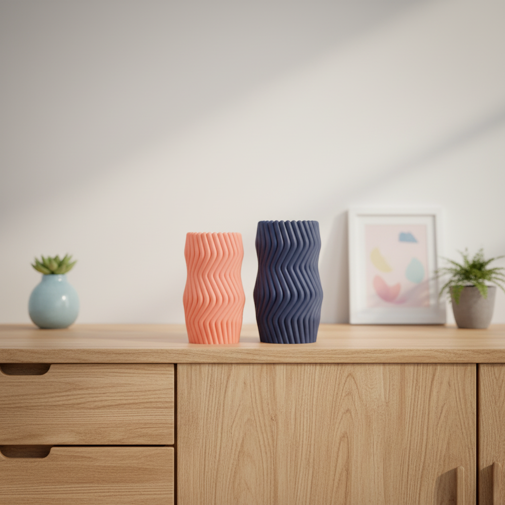 Wavy Twist Vase Set