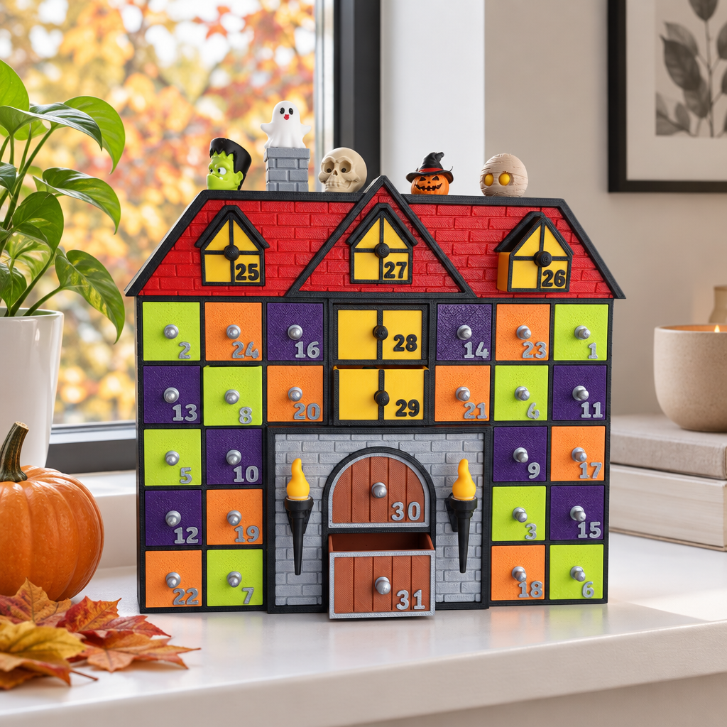 Halloween Advent Calendar House