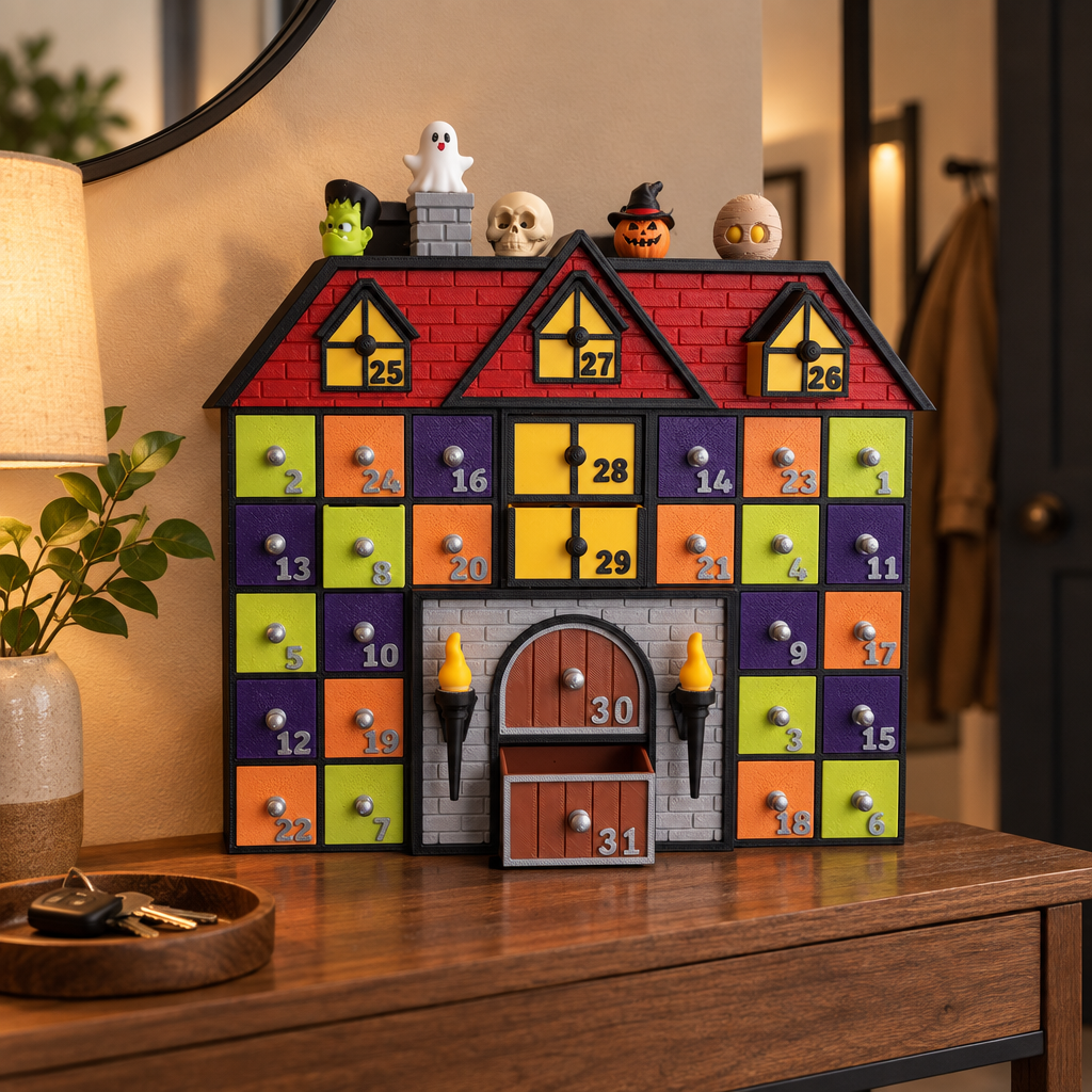 Halloween Advent Calendar House