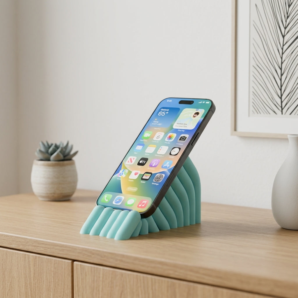 Anemone Inspired Bobbly Phone Stand - lifestyle photo 1