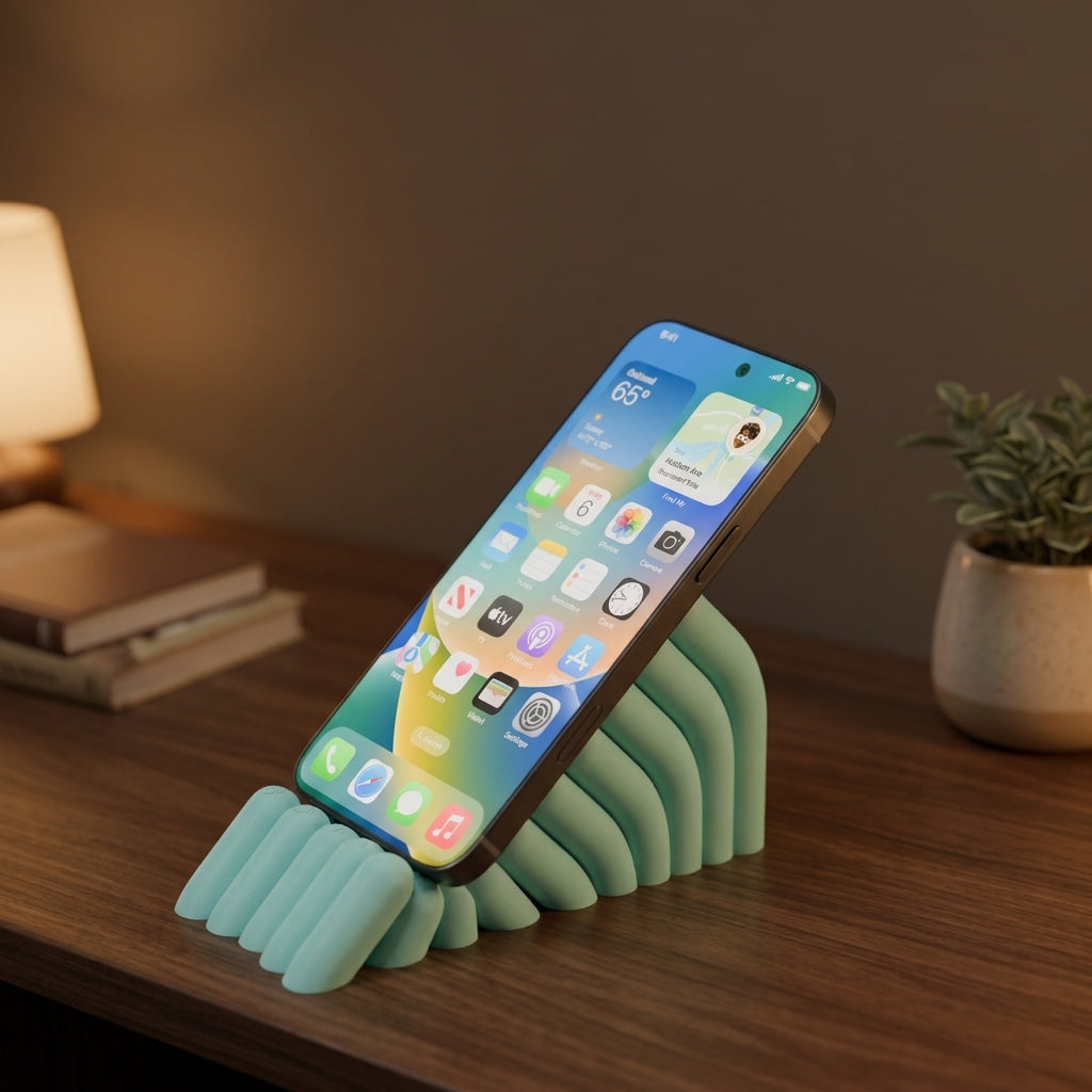 Anemone Inspired Bobbly Phone Stand - lifestyle photo 2