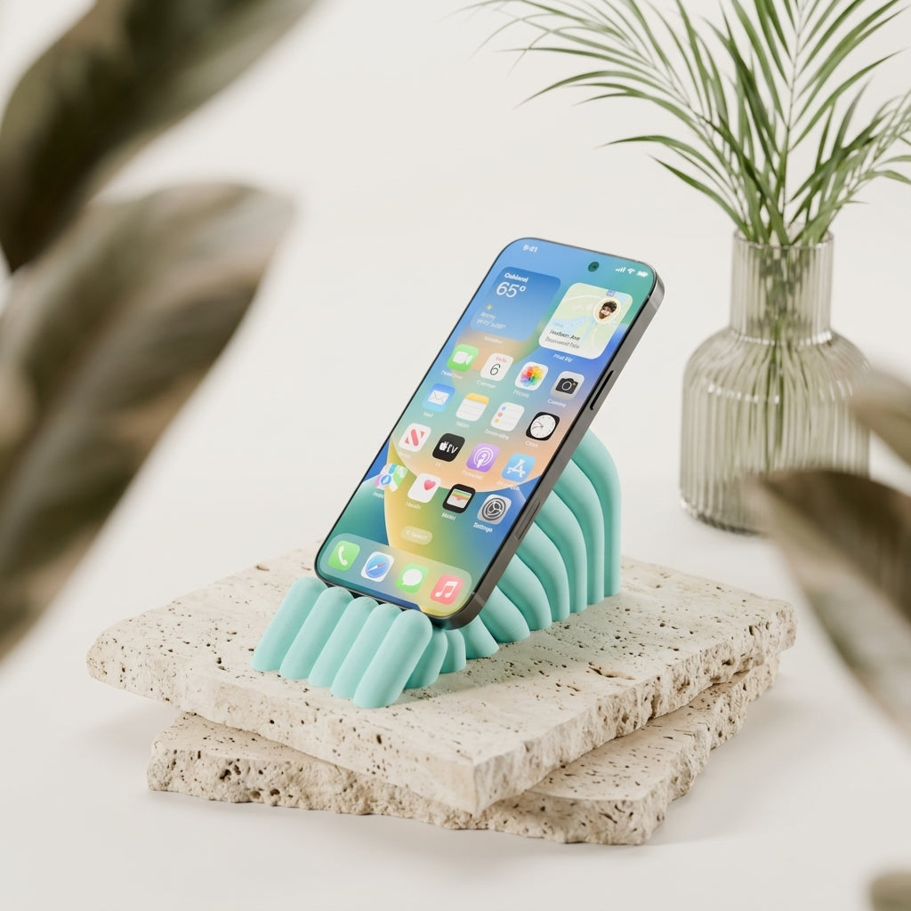 Anemone Inspired Bobbly Phone Stand - lifestyle photo 4