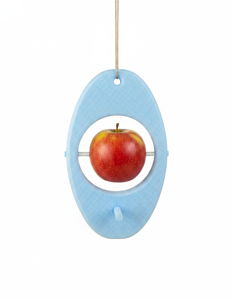 Minimalist Apple Bird Feeder - apple_holder_02