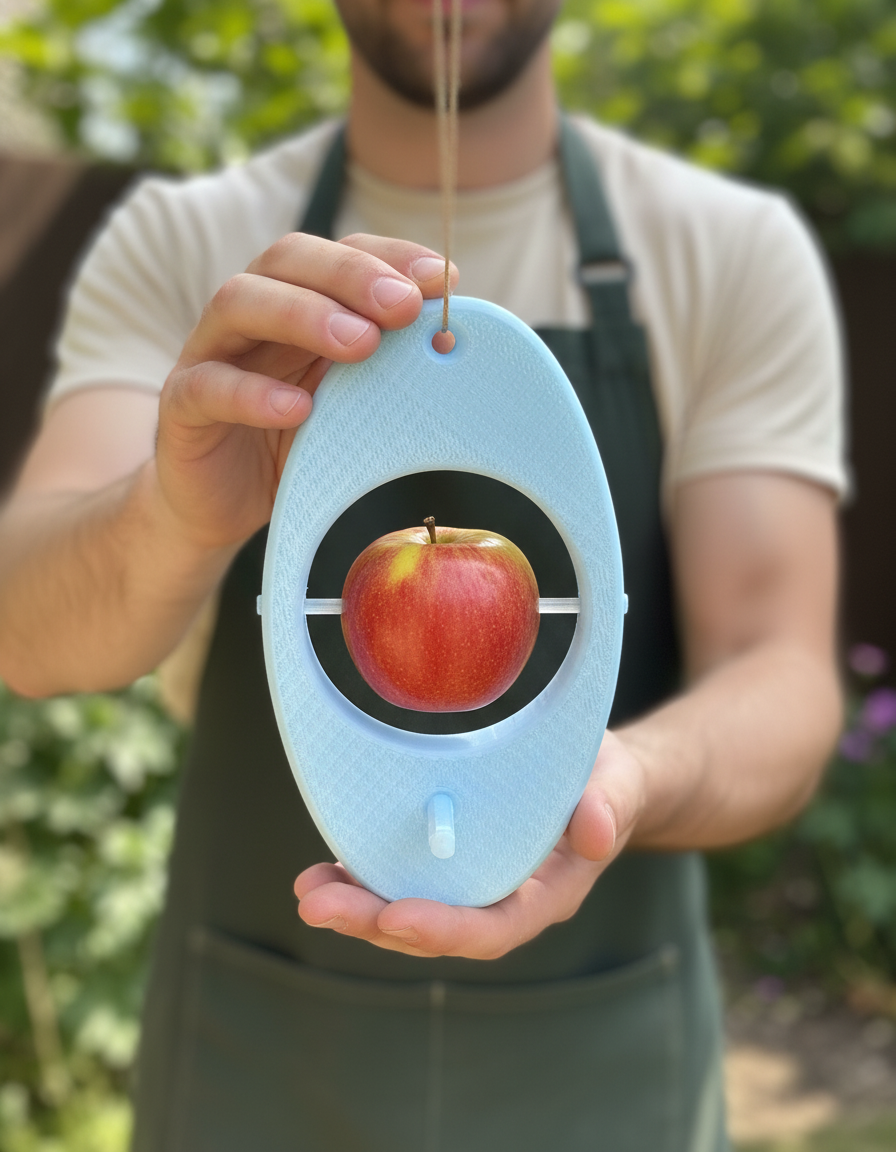 Minimalist Apple Bird Feeder - apple_holder_04