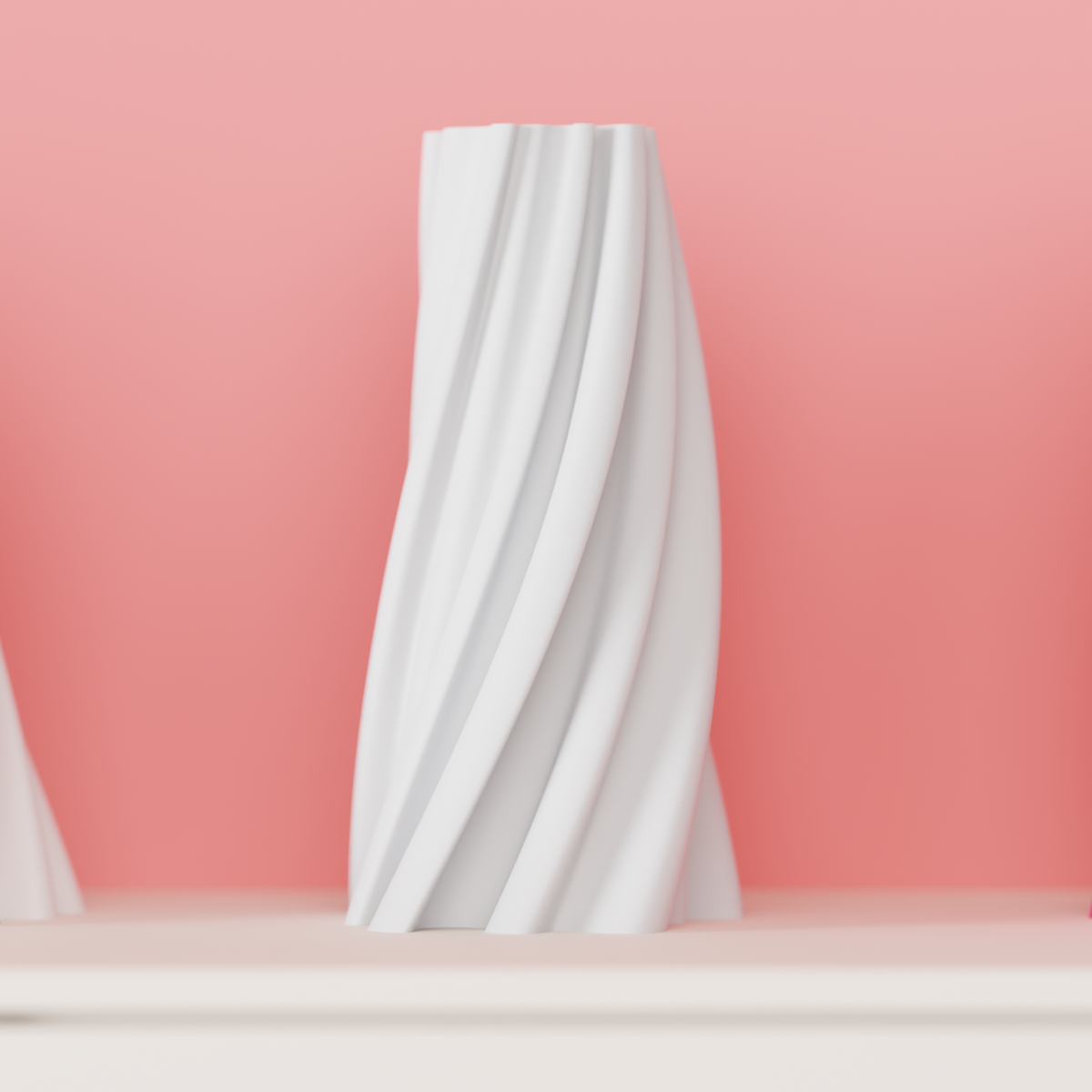 Modern Spiral Twist Vase