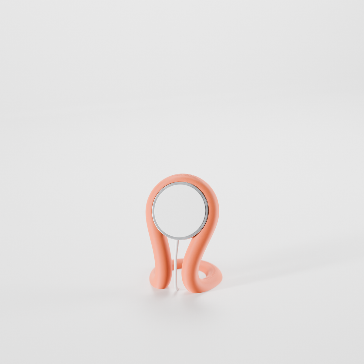 Minimalist Flowing Loop MagSafe Charger Stand base render