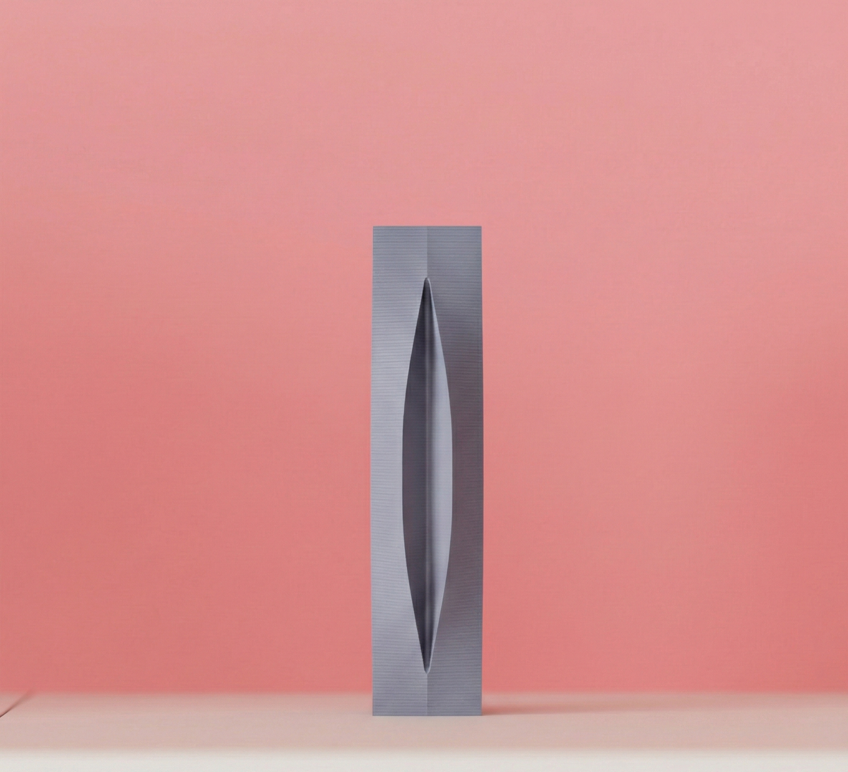 Sleek Modern Aperture Vase base detail showing flat stable rectangular base