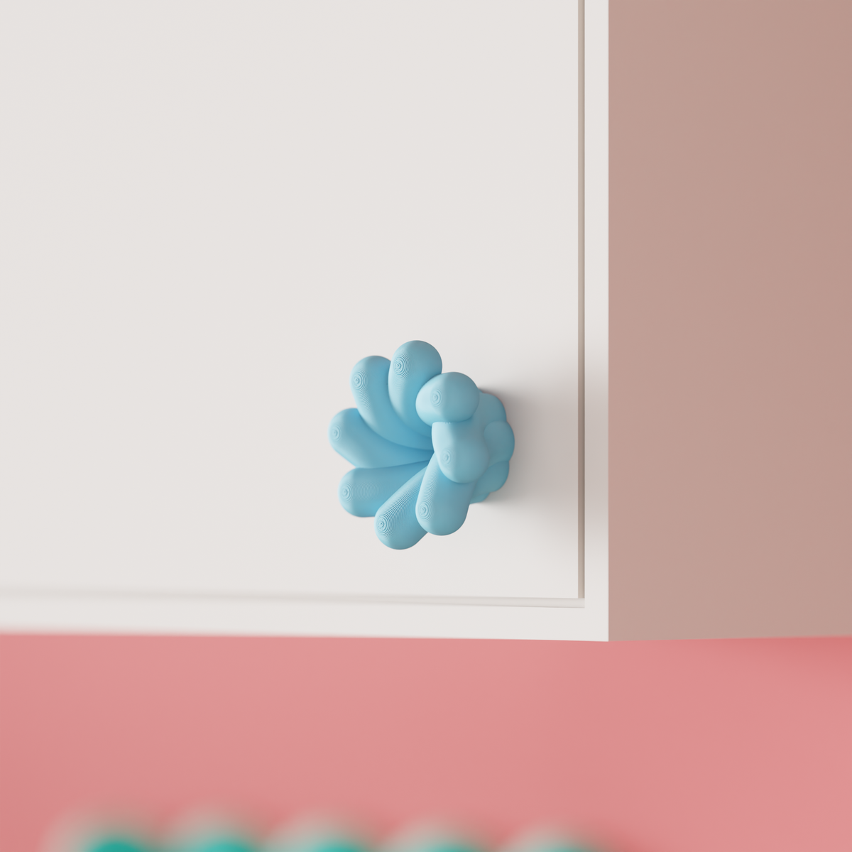 Twisted Cabinet Handle - base render