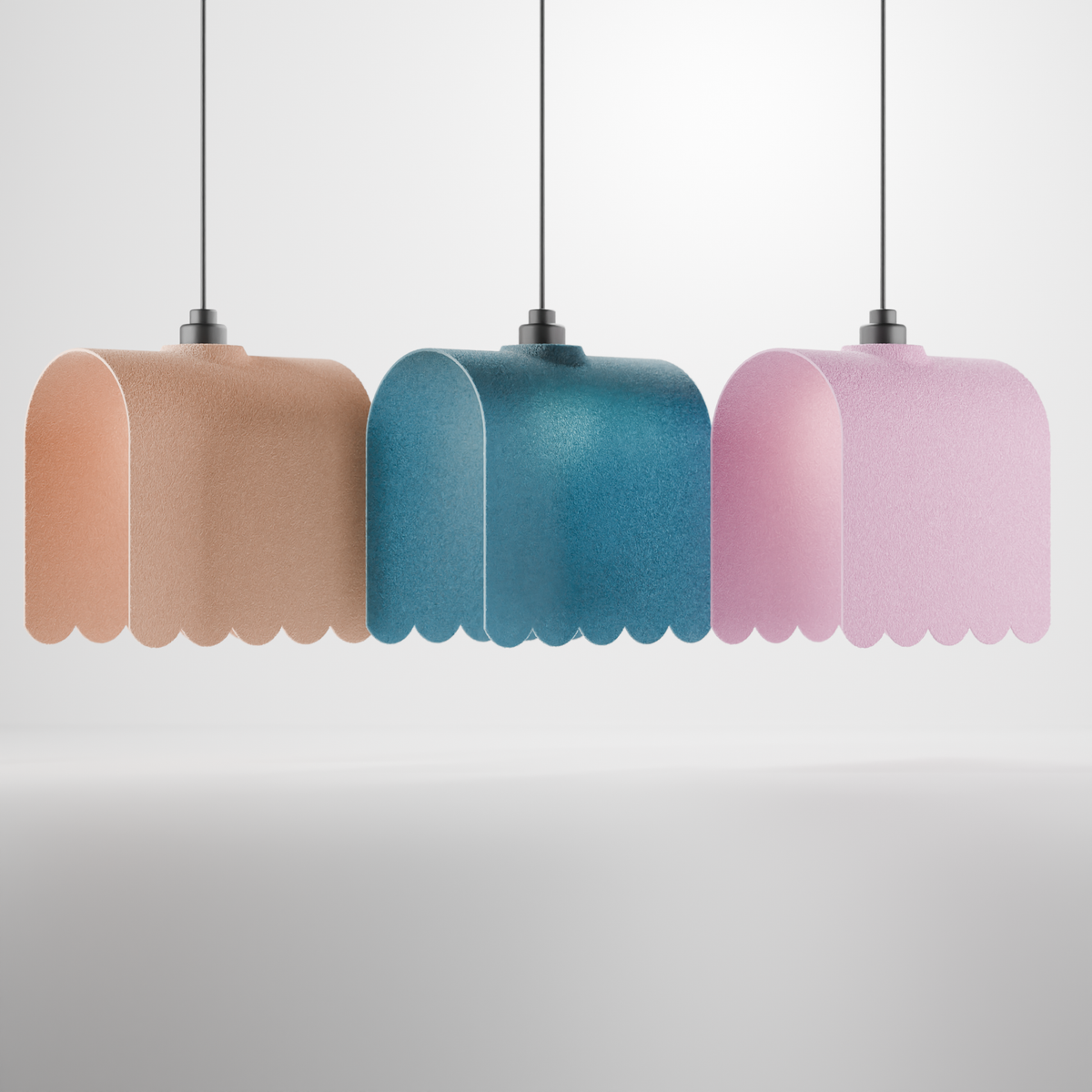 Minimalist Awning Inspired E27 Pendant Lampshade - base render