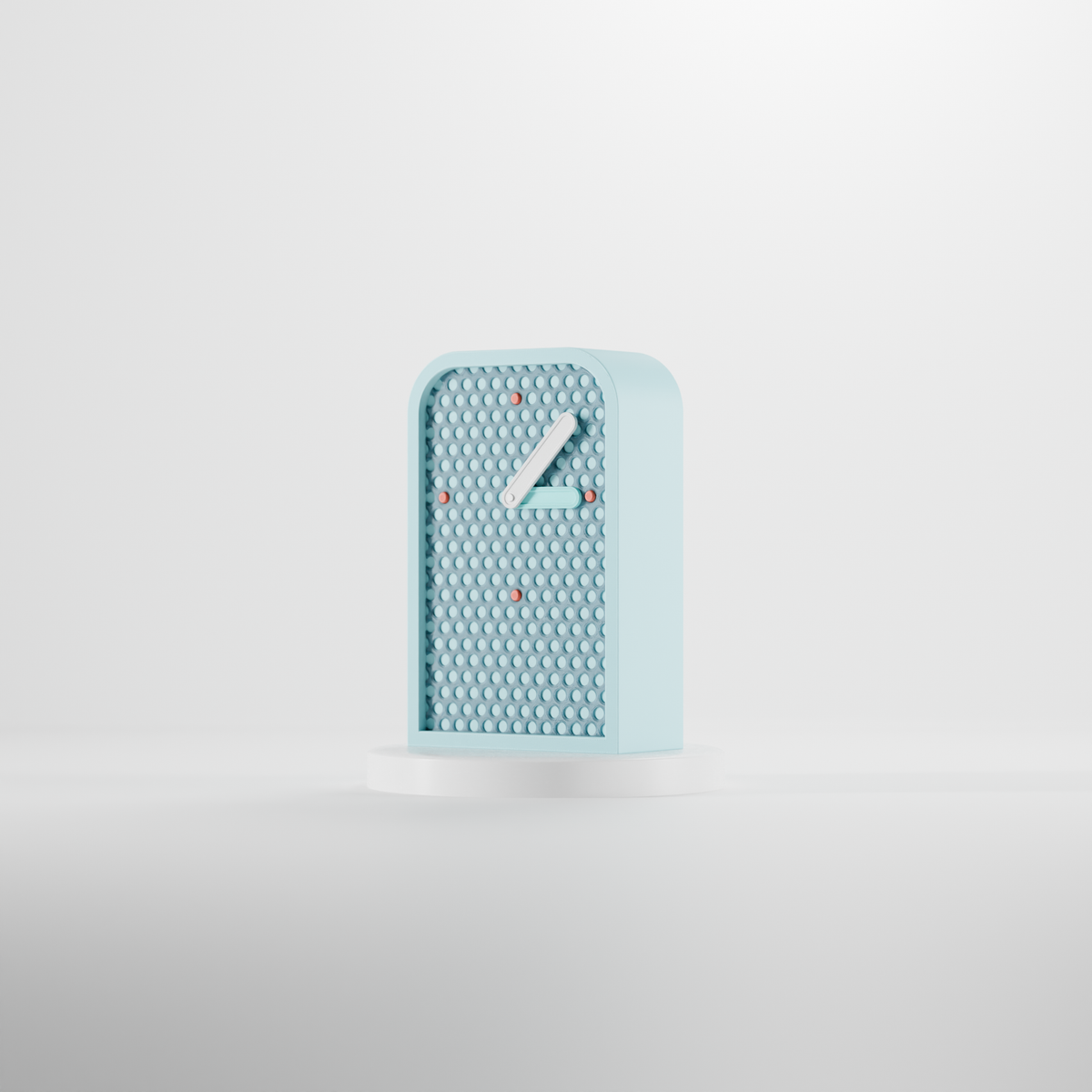 Modern Minimalist Mesh Clock - base render