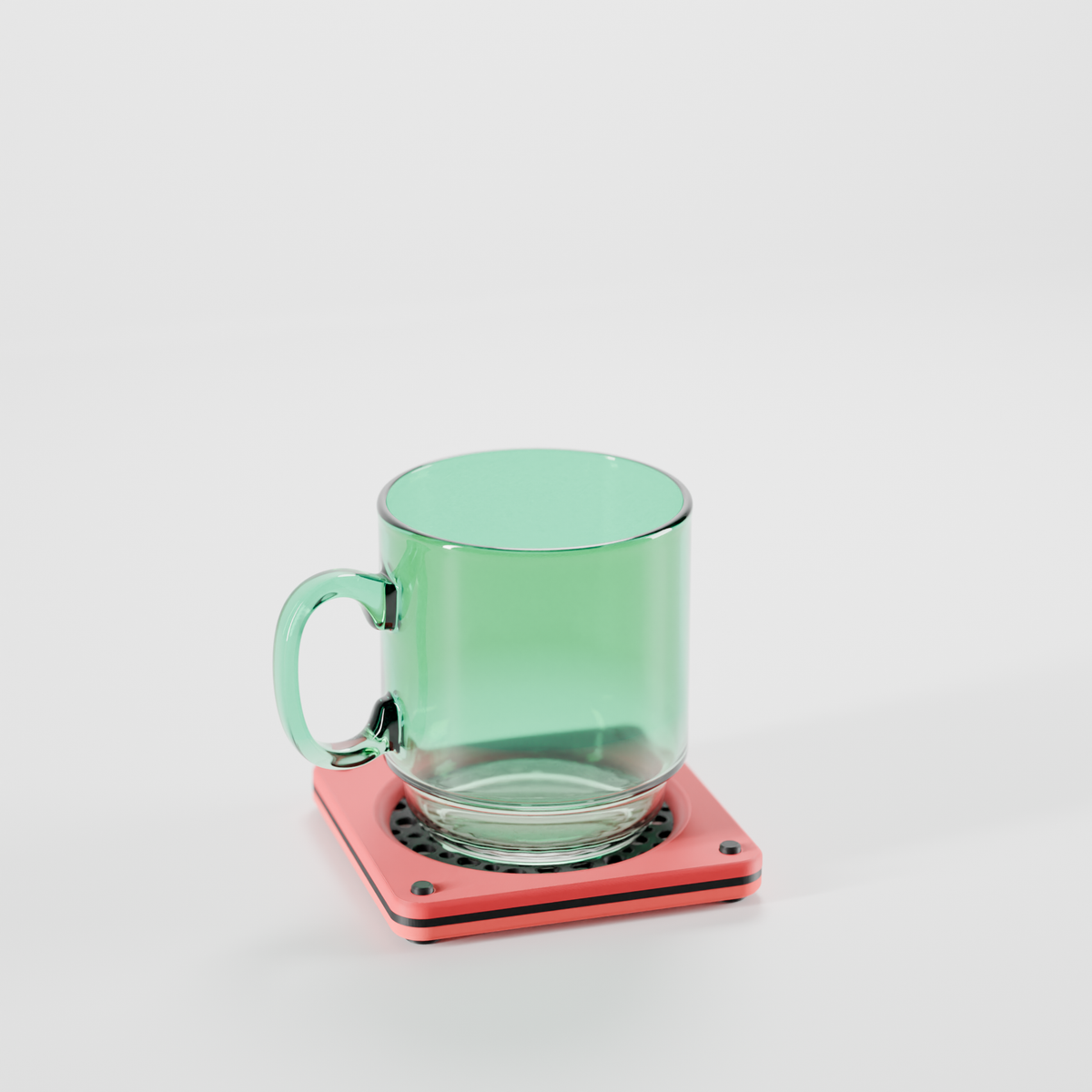 Stylish Multi-Part Desk Tray & Coaster