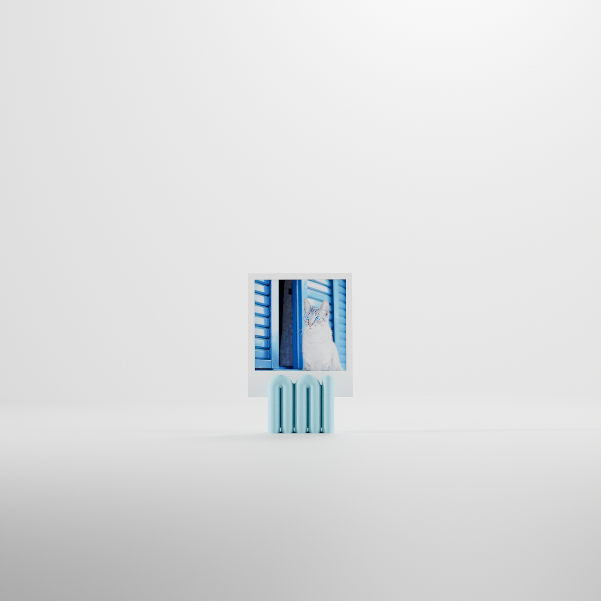 Aesthetic Wibble Photo Holder - base render