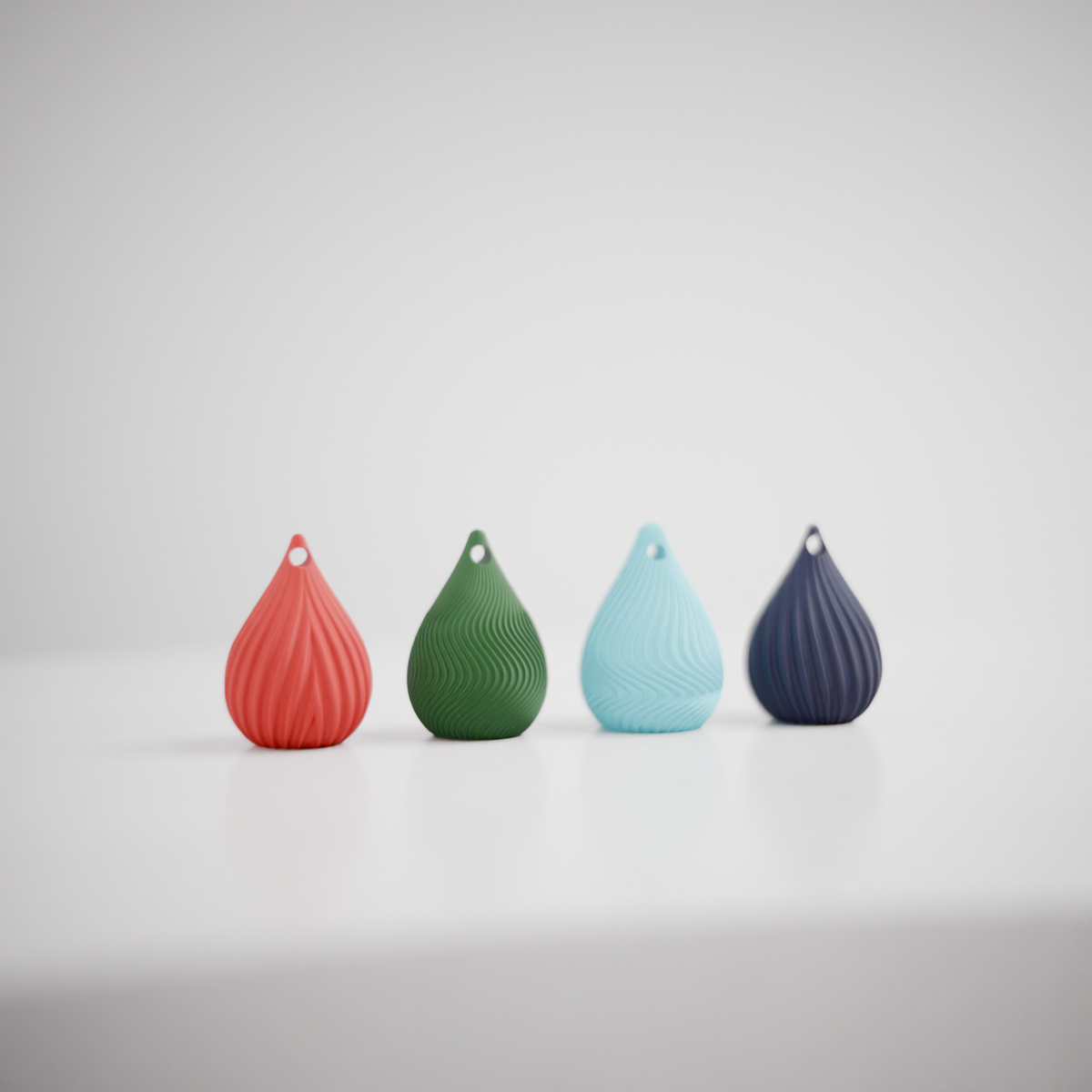 Twist Drop Christmas Ornaments