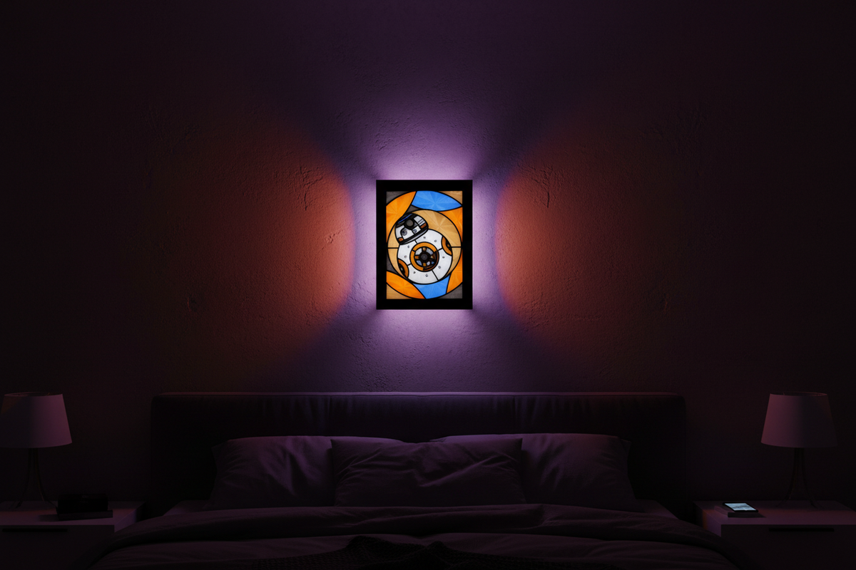 Star Wars BB-8 Stained Glass Light Box