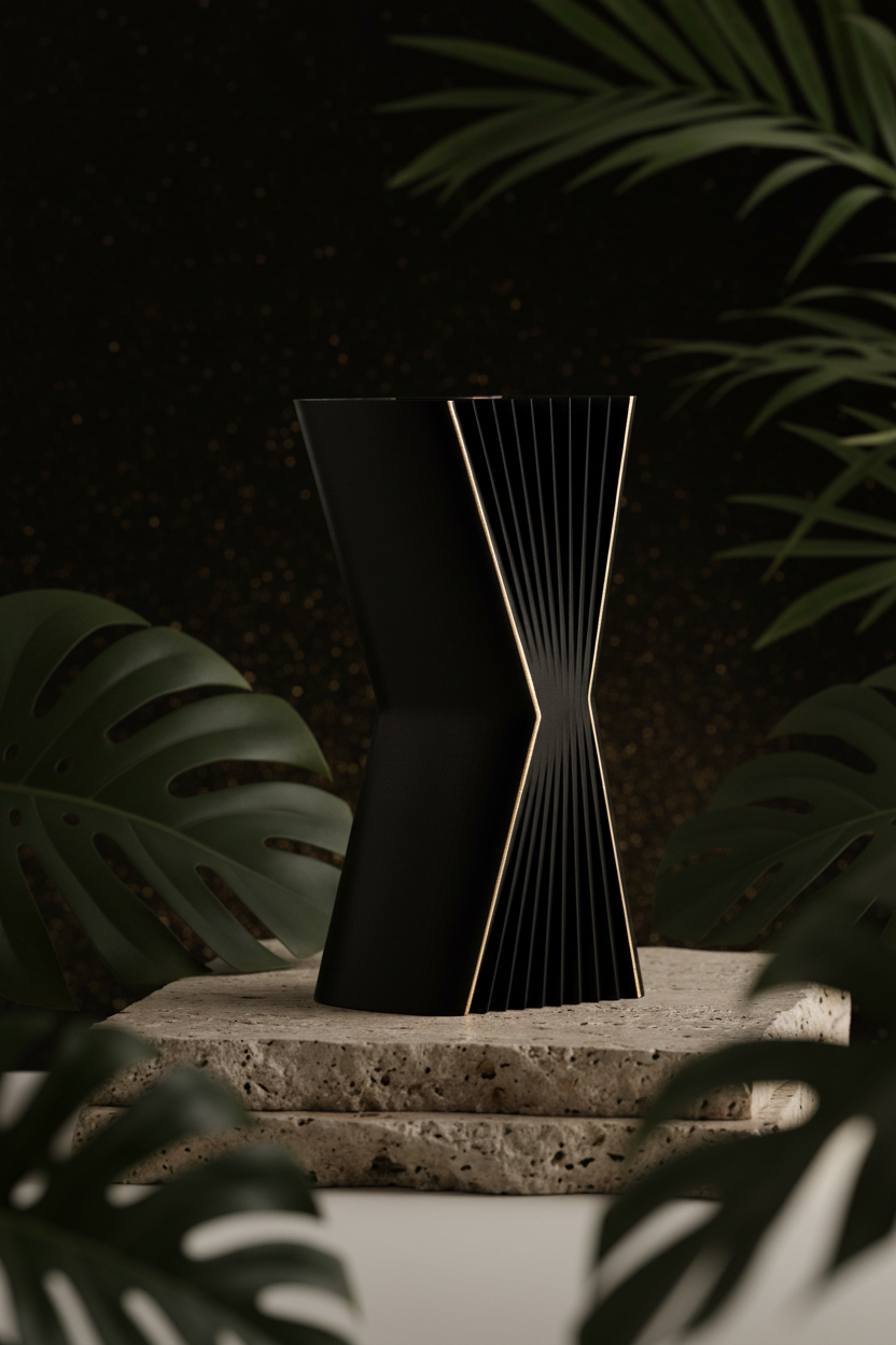 Elegant Angular Decorative Vase