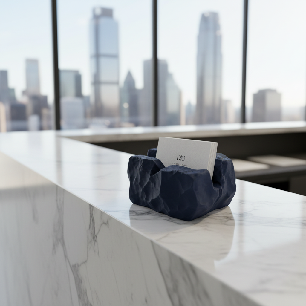 Rock-Solid Business Card Holder