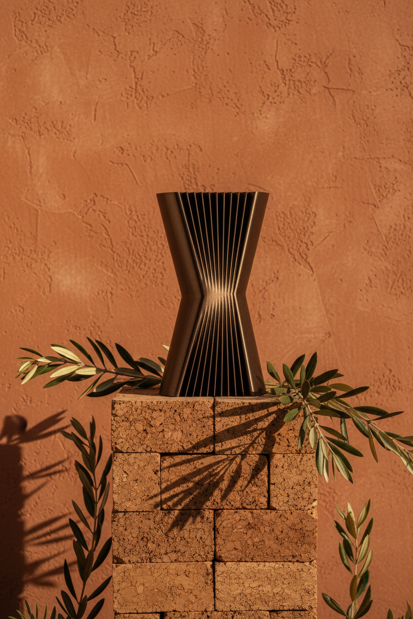 Elegant Angular Decorative Vase