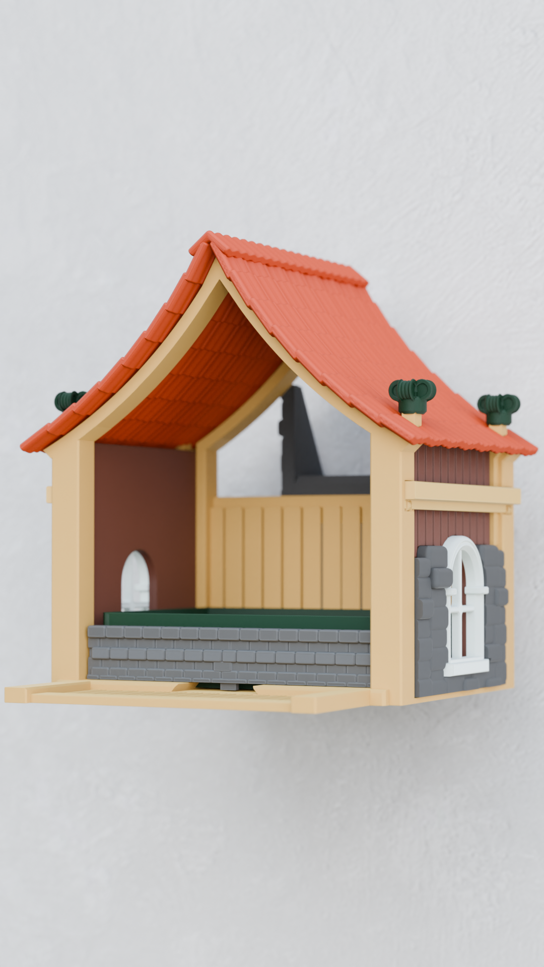 Cabin Bird Feeder